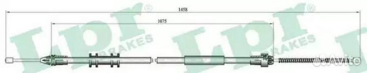 LPR C0703B Трос ручного тормоза renault kangoo 144