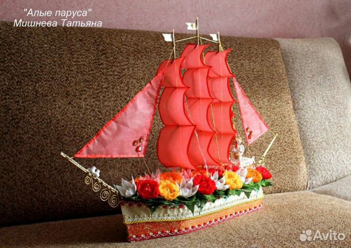 Поделки корабли из конфет