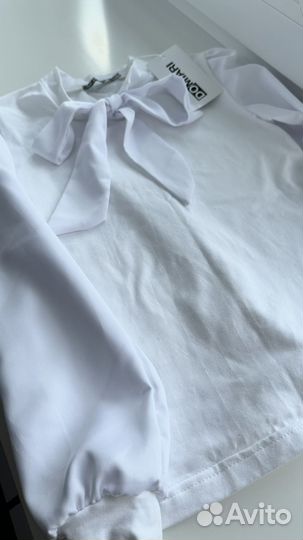 Блузка школьная новая на рост 128