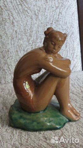 Статуэтка Девушка, пловчиха, схф Гжель