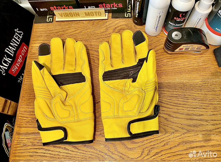 Мотоперчатки кожаные р-р 2XL (10,5-11)