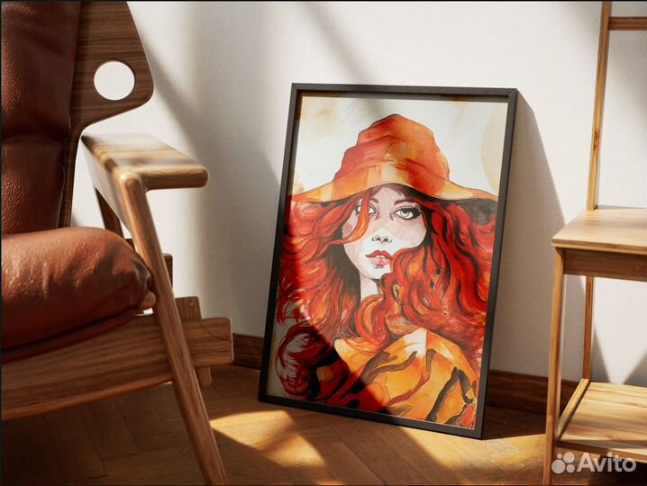 Watercolor Art/ Red