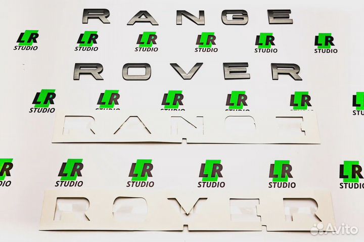 Буквы Range Rover темно-серые глянцевые