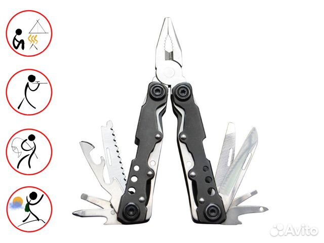 Многофункциональный мультитул с набором бит