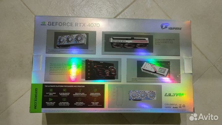 Видеокарта Colorful GeForce RTX 4070 Ultra 12GB