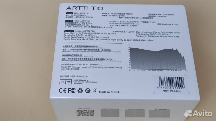 Наушники планарные аудиофильские Artti t10