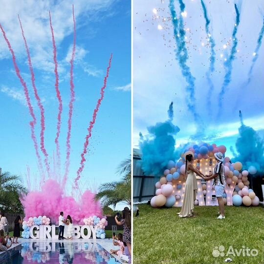 Салют / фейерверк для гендер пати