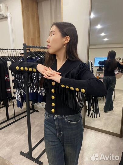 Кофта с бахромой