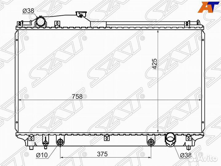 Радиатор lexus LS430/toyota celsior 01-06