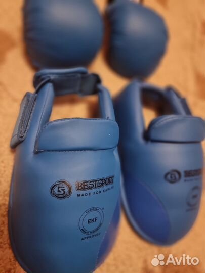Защита голени и перчатки Bestsport бу
