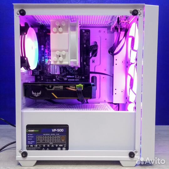 Игровой пк i5-9400F/16Gb/1660super/500SSD+500HDD
