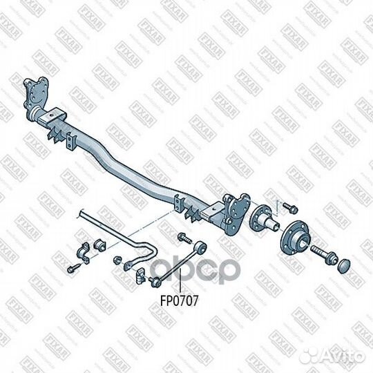 Стойка стабилизатора Зад прав/лев FP0707 fixar