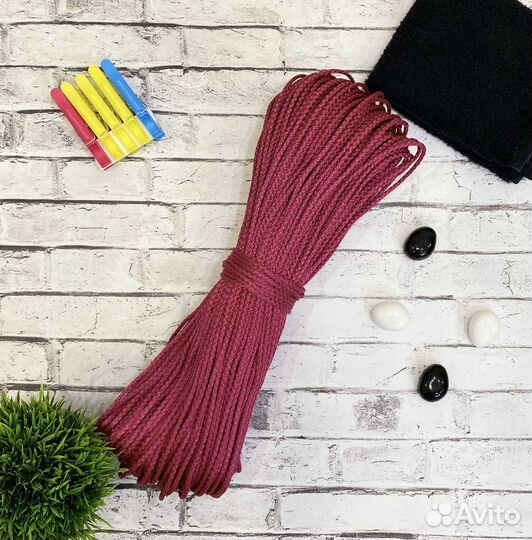 Шнур полипропиленовый 4мм 100м с сердечником шпт