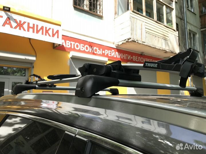 Багажники на рейлинги Hyundai Santa Fe (2018-2020)