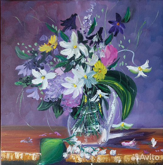 Картина маслом корабль