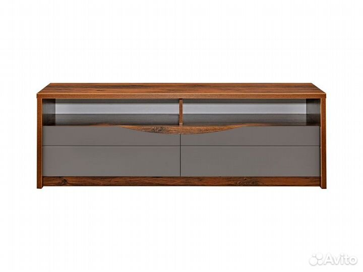 Тумба для тв монако, Дуб Саттер + Серый мокко, без