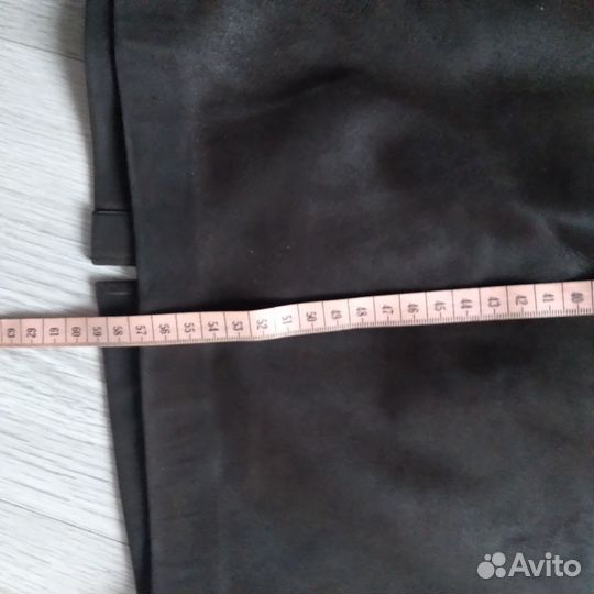 Кожаная юбка натуральная 46