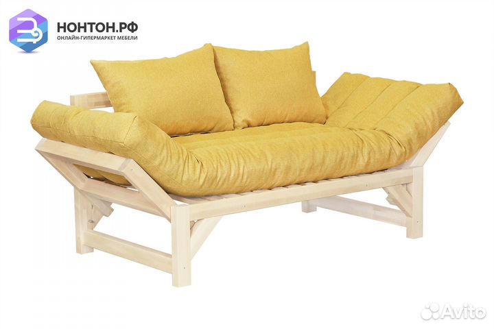 Диван кушетка Амбер-2 желтый