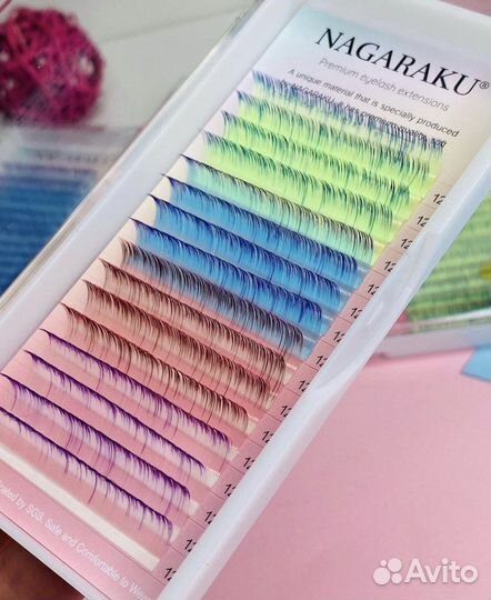Ресницы nagaraku / пучки 2д 3д 4 5д 6д