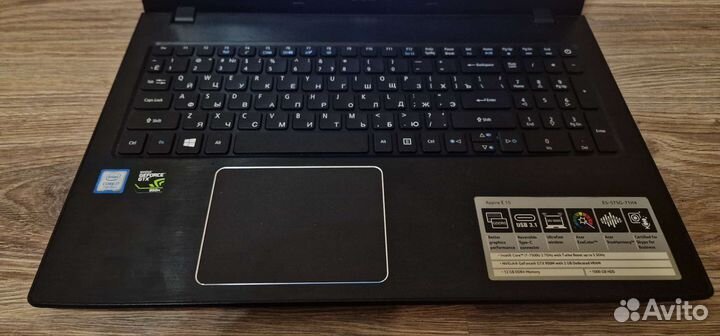 Ноутбук acer aspire e5-575g-71H4