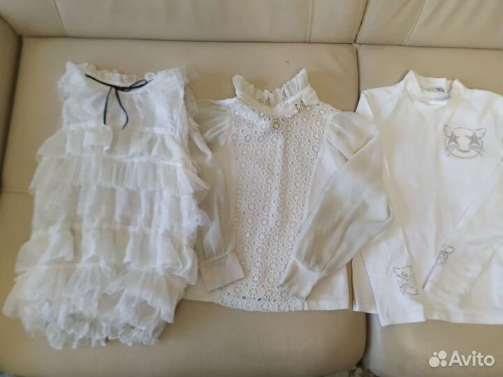 Школьная форма 5шт блузки рубашки duwali