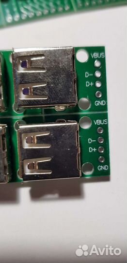 UBS 2.0 разъём на плате 2.54