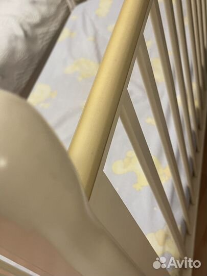 Детская кроватка-качалка Шарлотта с матрасом120*60