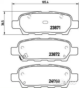 Колодки тормозные дисковые зад