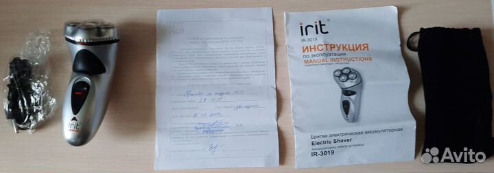 Бритва Irit Ir-3019, 3Вт, 4 Бреющ. Головки