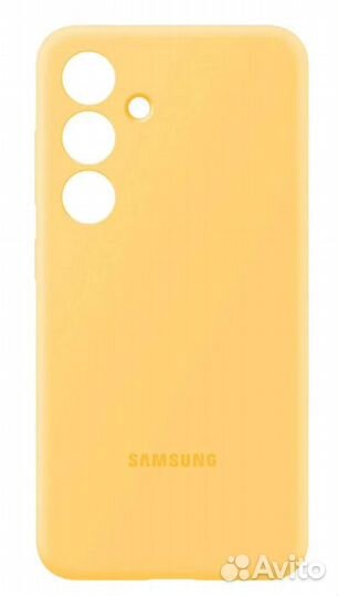 Чехол Silicone Case для Samsung S24 желтый