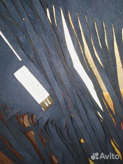 Платок шаль палантин бохо замша