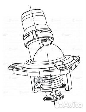 Термостат honda accord 2.4i 08- шт LT 23LL luzar