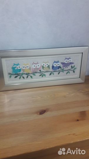 Картина вышивка в детскую