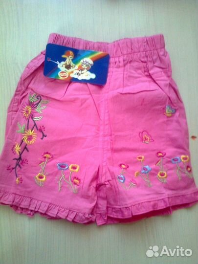 Шорты с вышивкой