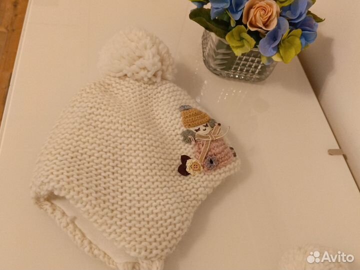 Шапка зимняя для девочки 52-54