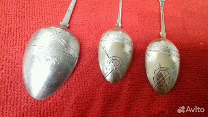 Ложка (серебро 84 проба золочение )