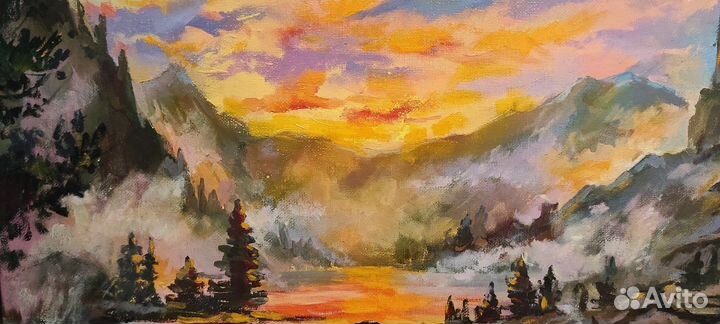 Картина (масло) Драмиона (фанфик), 50х70, Хогвартс