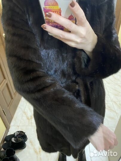 Шуба женская норковая бу