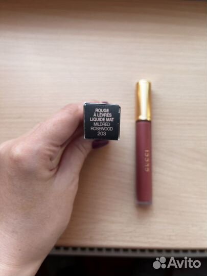 Матовая помада gucci rouge à lèvres liquide mat