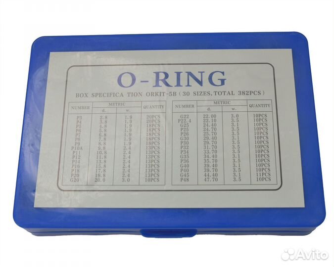 Набор резиновых колец 363 штуки