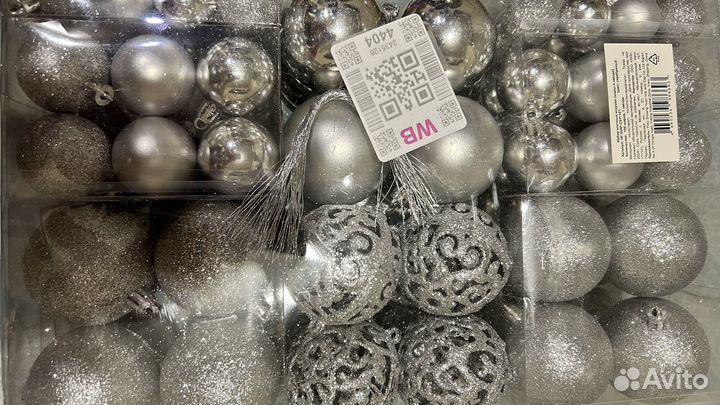 Новогодние украшения 100штук + звезда