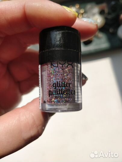 Глиттер блестки пигмент для лица NYX glitter