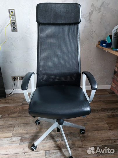 Компьютерное кожаное кресло IKEA markus офисное
