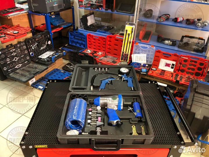 Набор пневмоинструмента 15 предметов Rock force