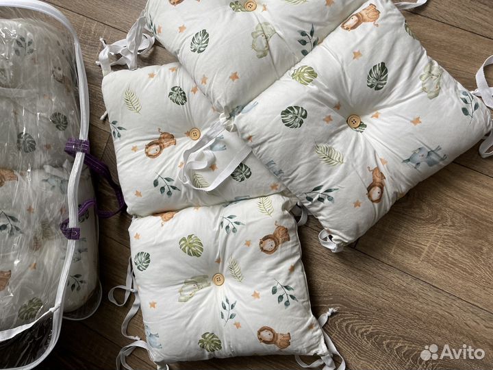 Бортики + комплект постельного белья