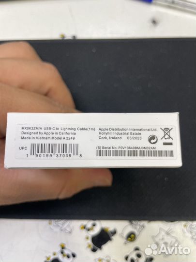 Провод Apple lightning type c