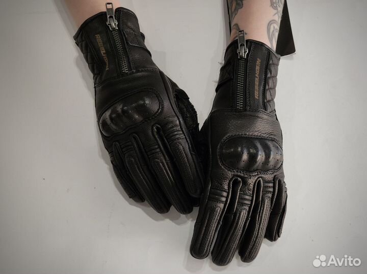 Мотоперчатки женские Rebelhorn Hunter черные