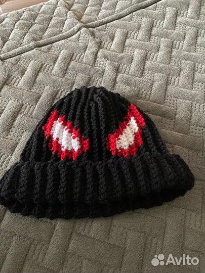 Шапка вязаная человек паук
