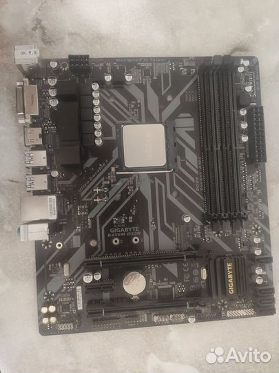 Комплект gigabyte b450m ds3h + ryzen 5 2600