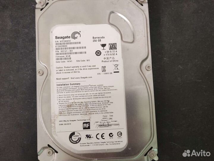 Жесткий диск seagate barracuda 250